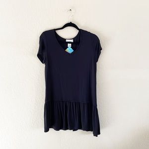 Black Peplum Knit‎ Top